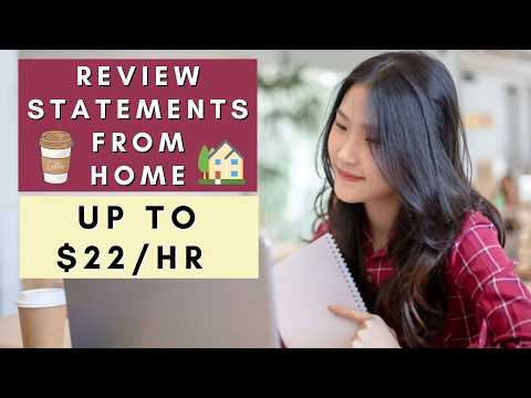 Review Statements From Home | Remote Work From Home Jobs 2026