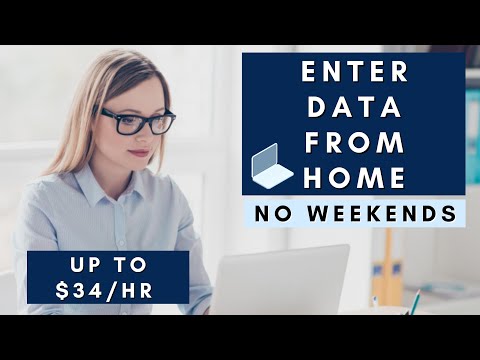 Enter Data From Home | No Weekends | Remote Work From Home Jobs 2025