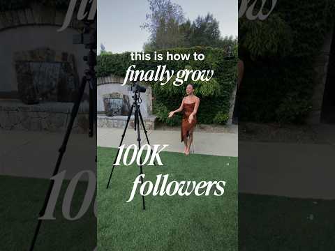 How to finally grow to 100k followers on any platform!