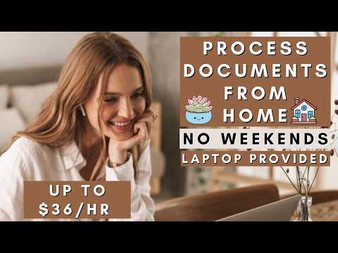 Process Documents From Home | No Weekends | Remote Work From Home Jobs 2026