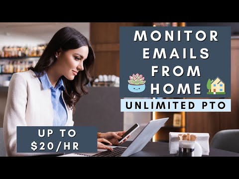 Monitor Emails From Home | Remote Work From Home Jobs 2025