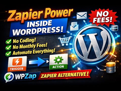 WPZap: Zapier-Level Automation INSIDE WordPress (No Monthly Fees!)