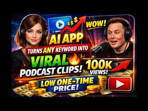 1st-Ever AI Podcast Clips App Turns ANY Keyword Into Viral Podcast Videos (Low One-Time Price!)