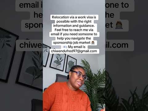 Relocate Abroad with a job offer in 2026 👩🏽‍💻. #visasponsorship