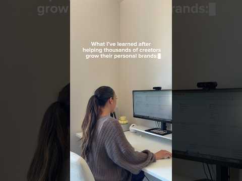 What I've learned after helping thousands of creators grow their personal brands…