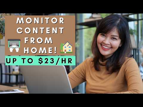 Monitor Content From Home | Remote Work From Home Jobs 2026